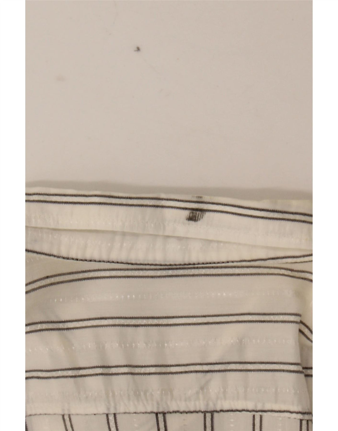 STEFANEL Mens Shirt XL White Striped Acrylic Vintage Stefanel and Second-Hand Stefanel from Messina Hembry 