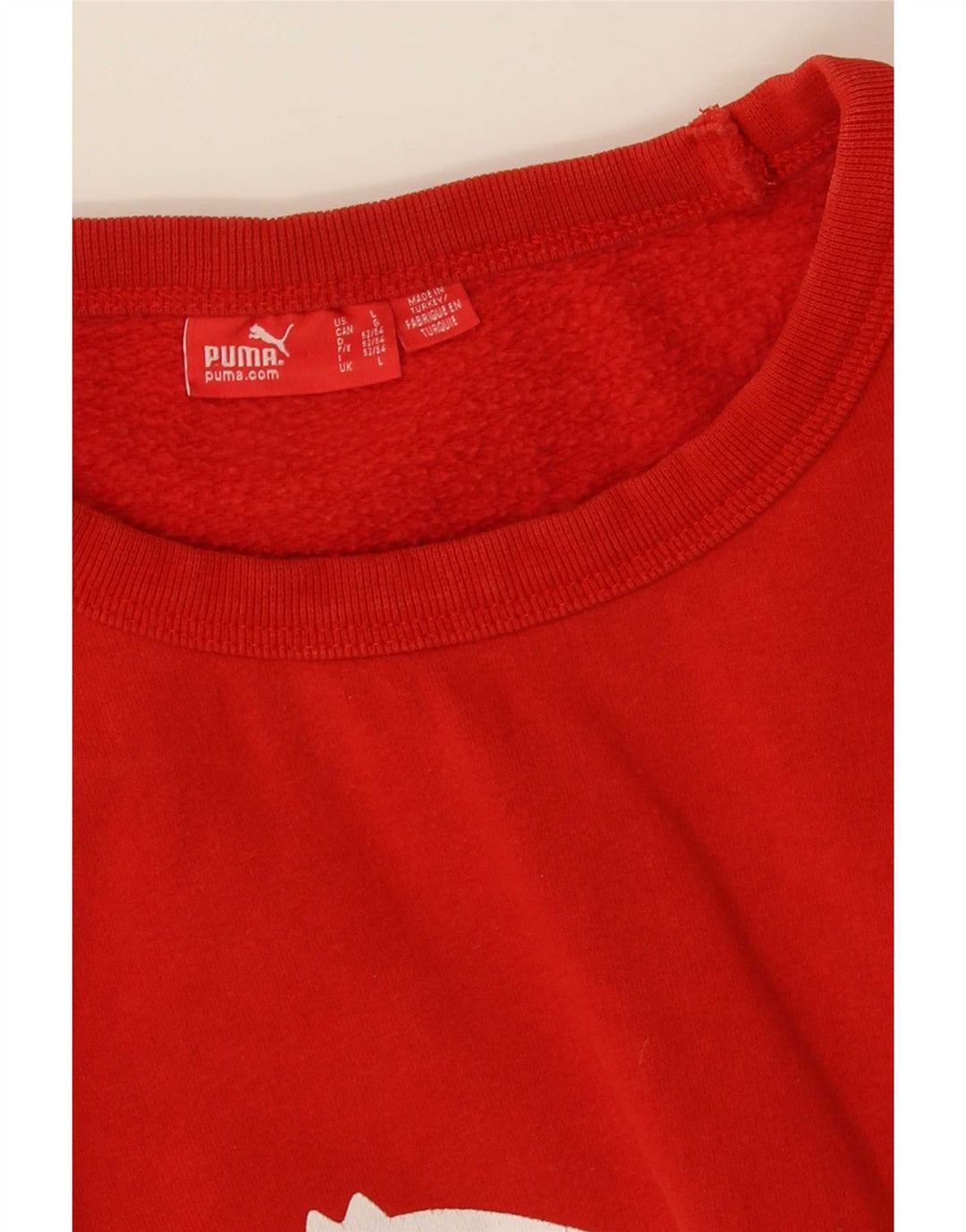 Puma Sudadera Gráfica para Hombre Jumper Large Rojo