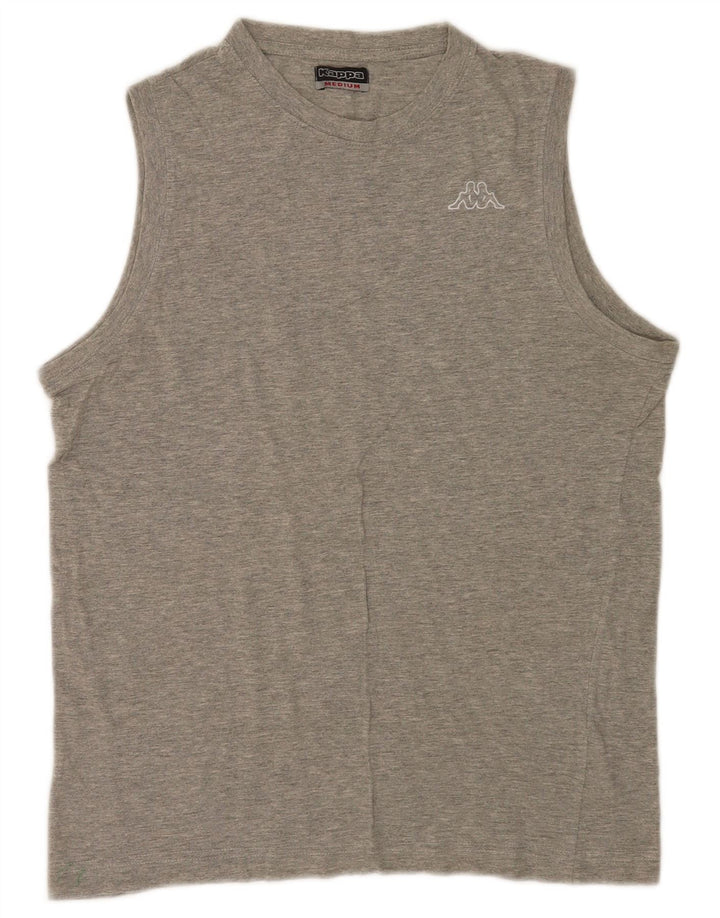 Kappa Mens Vest Top Medium Grey Flecked Cotton