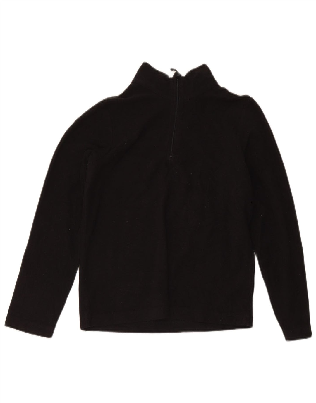 Mountain Warehouse Boys Zip Neck Fleece Jumper 11-12 Years Black Polyester