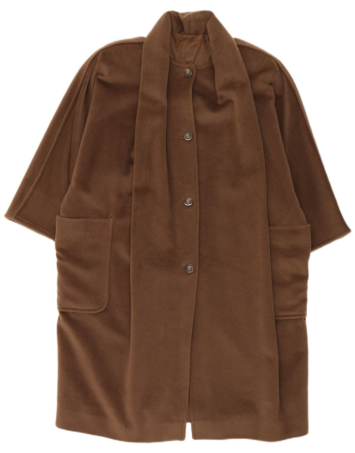 Max Mara Manteau surdimensionné pour femme UK 12 Laine marron moyen