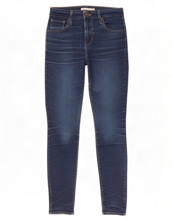 Levi's Damen 721 High Rise Skinny Jeans W26 L28 Marineblau Baumwolle