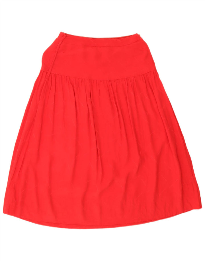 Vintage Womens Oversized 2 Piece Skirt Set UK 14 Medium W26  Red