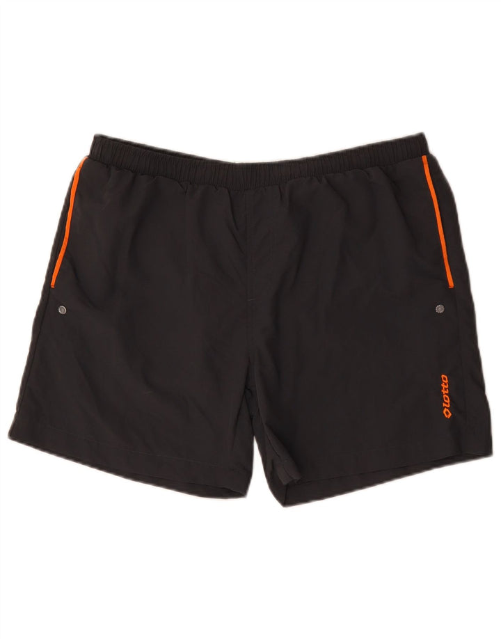 Lotto Herren-Badeshorts, groß, grau, Polyester