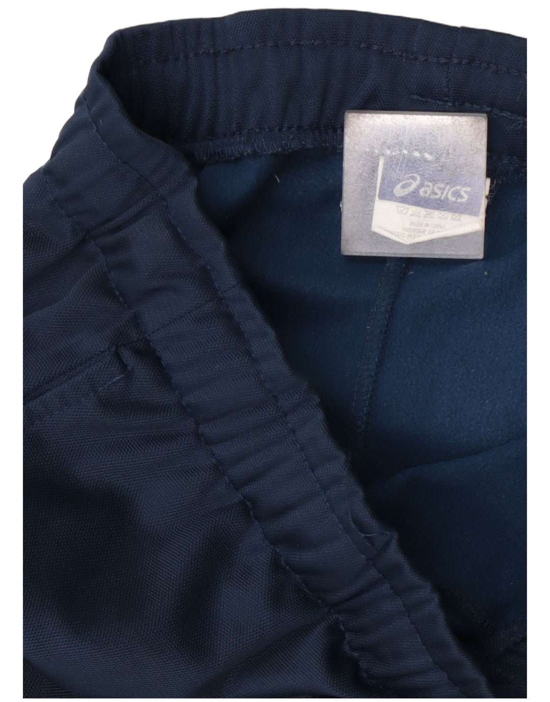 Pantaloni da tuta da uomo Asics medi in poliestere blu navy