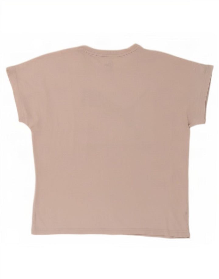Puma T-shirt grafica oversize da donna Top UK 10 Small Beige