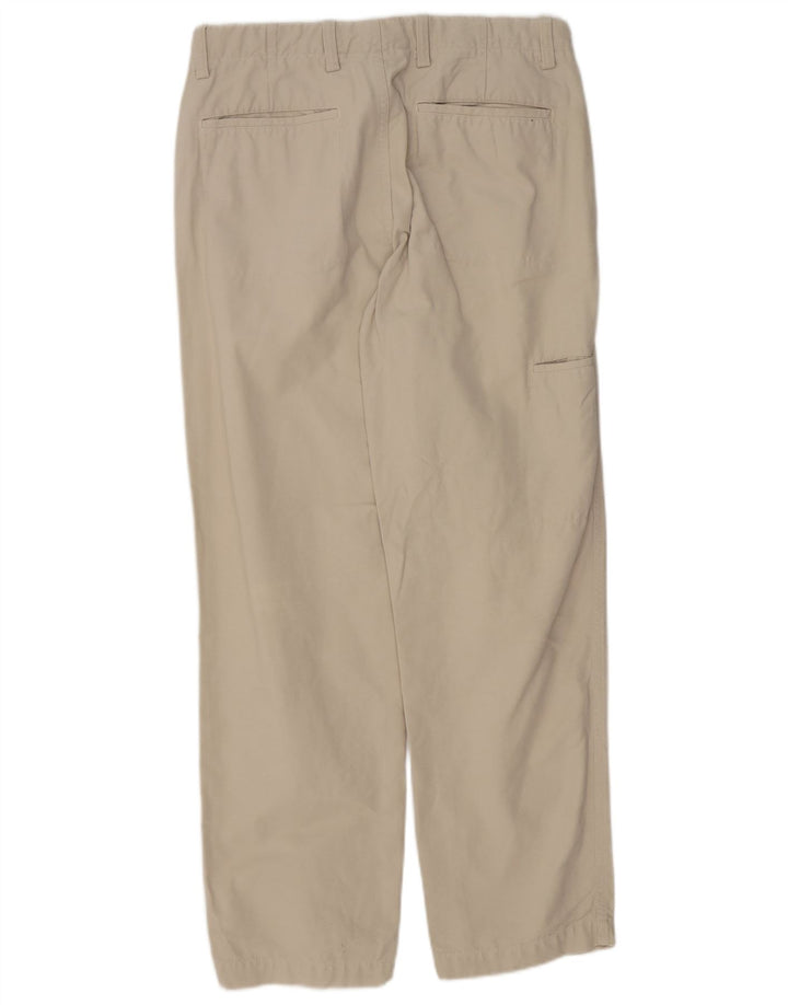 Massimo Dutti Mens Straight Chino Trousers EU 40 Medium W31 L30 Beige