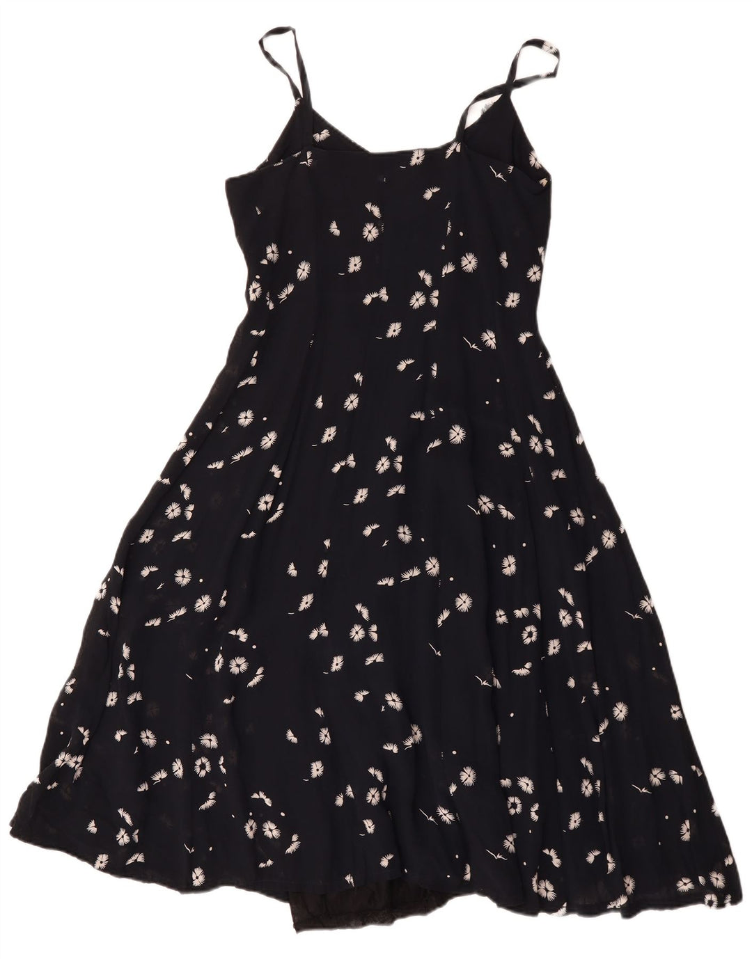 Artisan Womens Slip Dress UK 12 Medium Black Floral