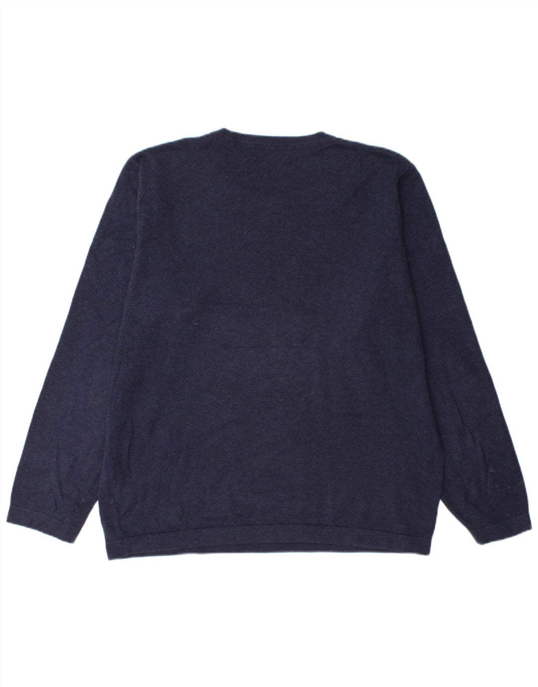 Marks & Spencer Mens Blue Harbour Crew Neck Jumper Sweater Large Navy Blue