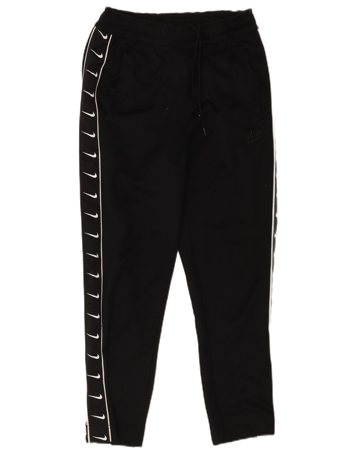 Pantaloni da tuta con grafica Nike da donna UK 10 piccoli poliestere nero