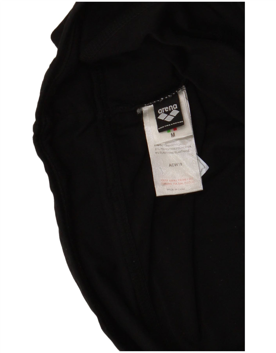 Arena Damen Leggings UK 12 Mittelschwarze Baumwolle