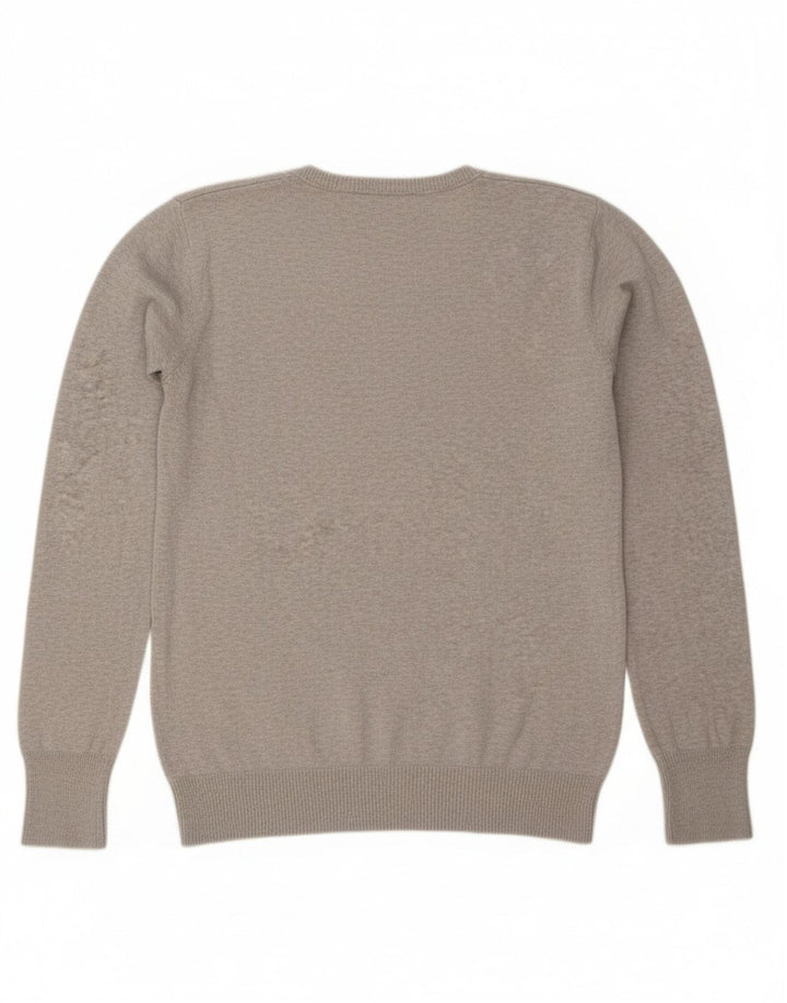 Diesel Dame V-hals sweater UK 14 Medium Grå