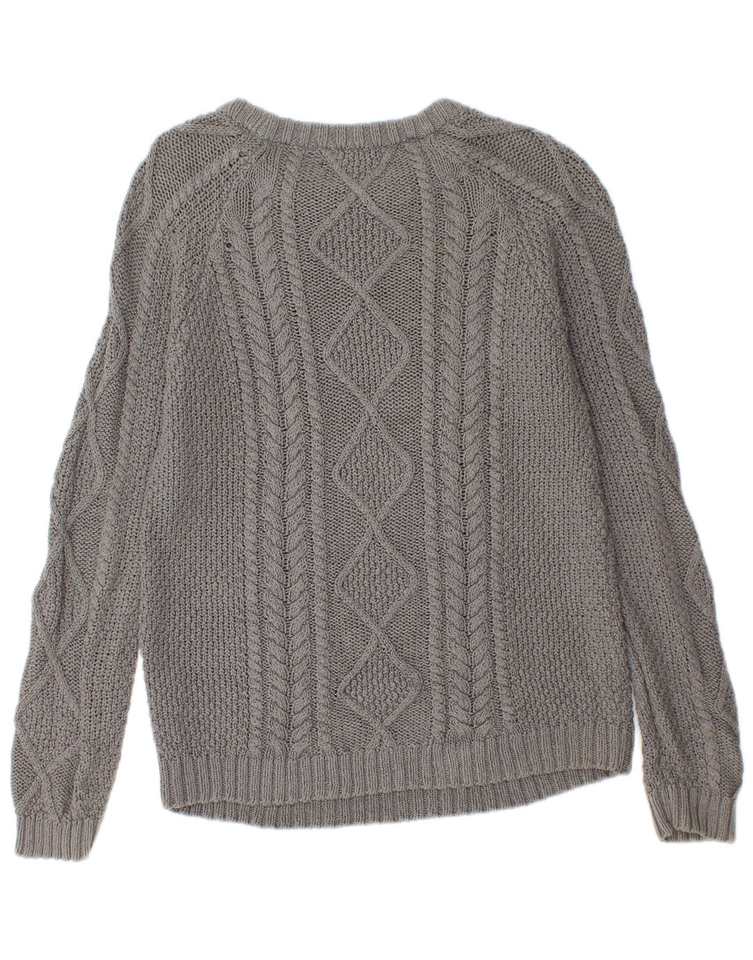 Zara Womens Boat Neck Jumper Sweater UK 14 Large Grey