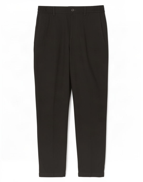 Zara Mens Tapered Chino Trousers Medium W31 L26 Black Polyester