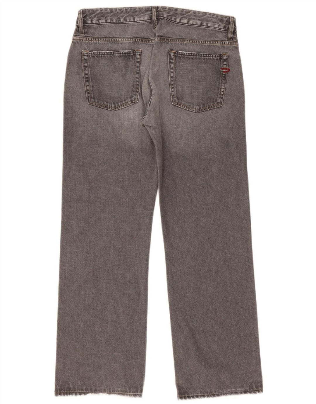 Diesel Womens Straight Jeans W34 L31 Grey Cotton
