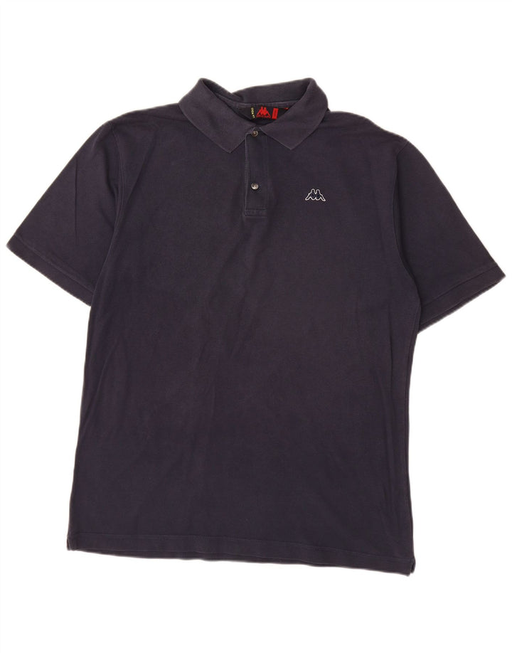Polo Kappa Uomo Large Blu Navy in cotone