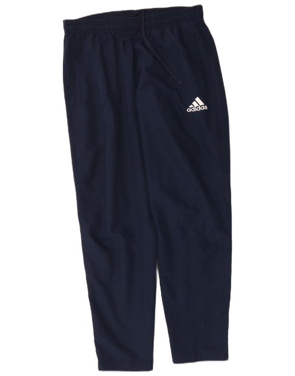 Adidas muške hlače za trenirku s grafičkim motivima, velike tamnoplave poliesterske hlače