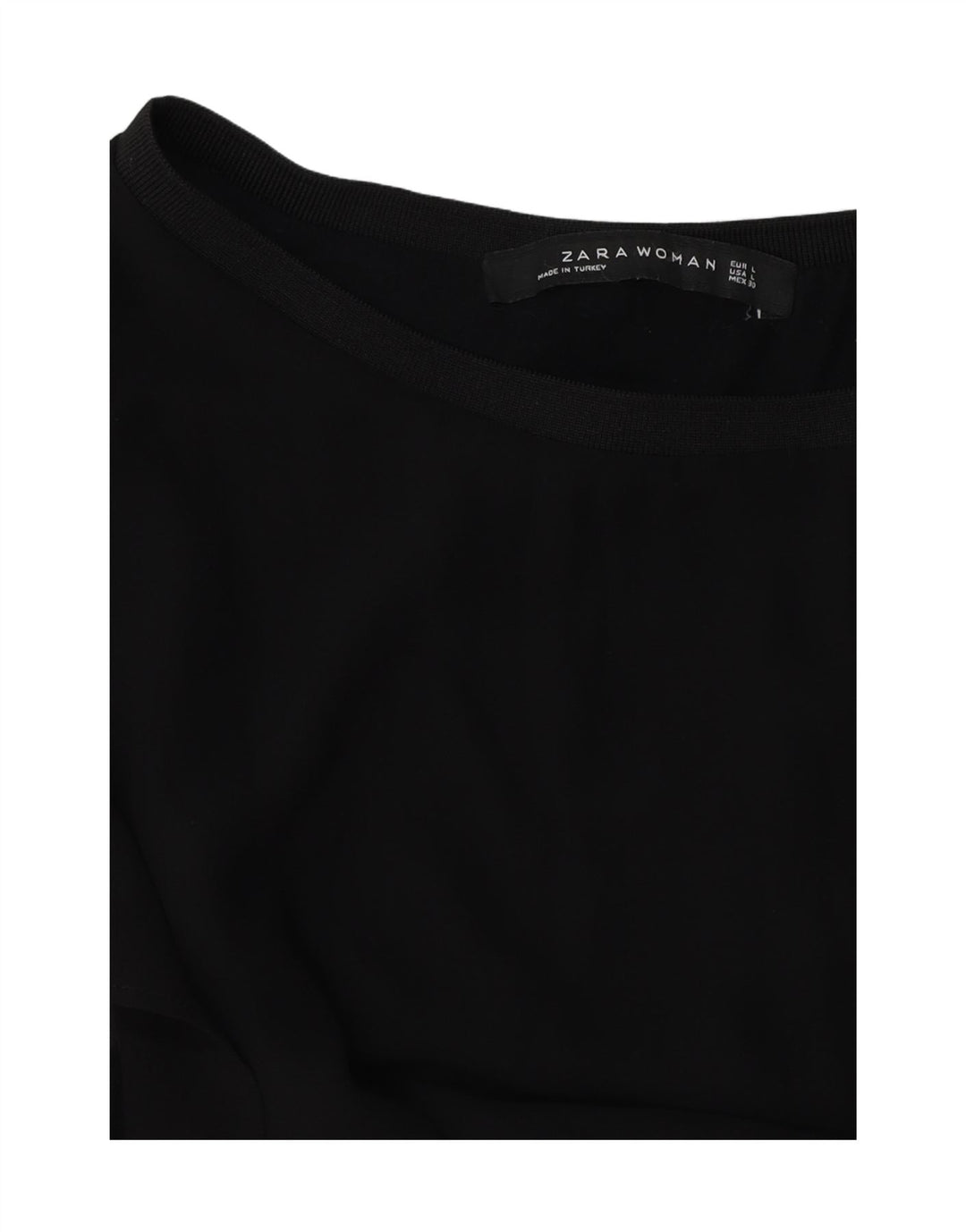 Bluză pentru femei ZARA UK 16 Large Negru