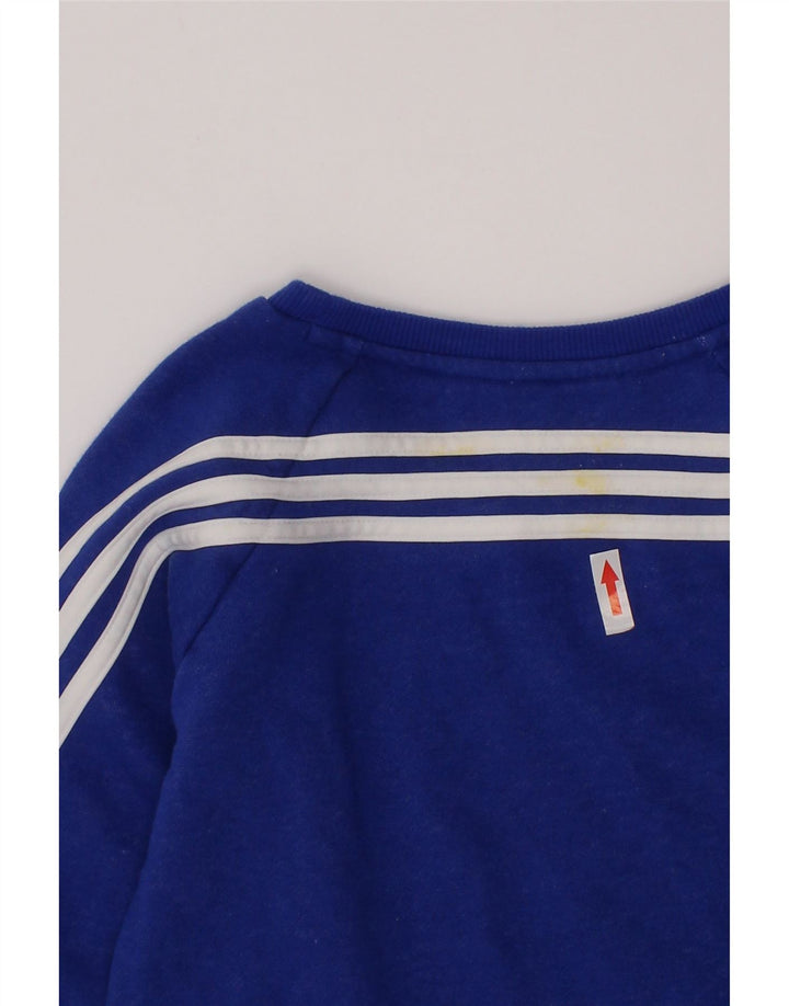 Adidas Boys Sweatshirt Jumper 3-4 år Blå Bomuld