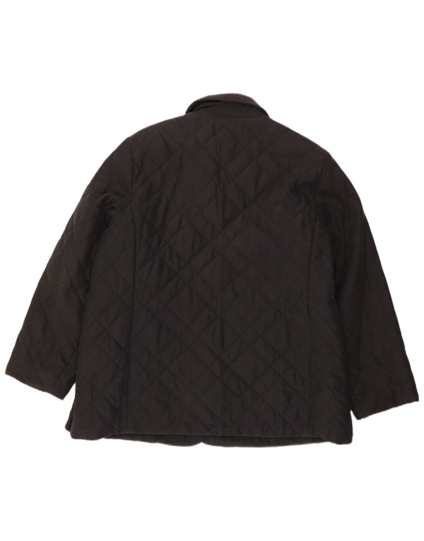 Женская стеганая куртка Marks & Spencer UK 20 2XL, черный полиэстер