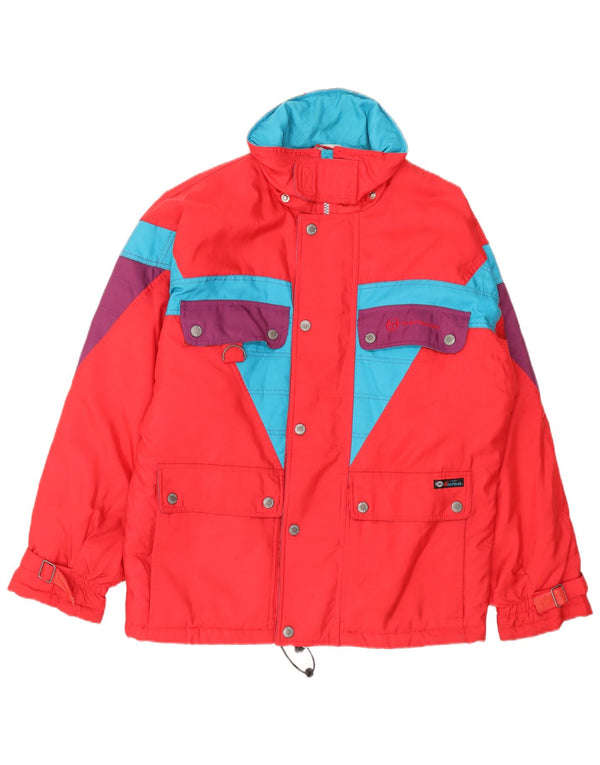 Sergio Tacchini Veste De Ski Homme Rouge Moyen Polyester Colorblock