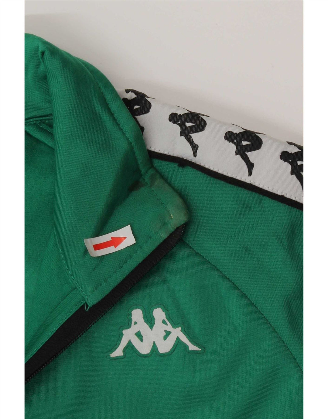 Kappa Herre grafisk træningsdragt Topjakke Lille Grøn Colourblock