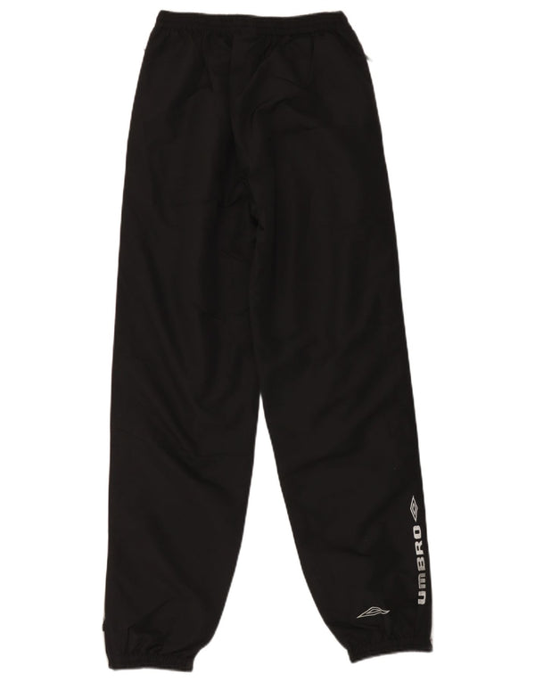 Umbro Boys Graphic Tracksuit Trousers Joggers 14-15 Years Black Colourblock