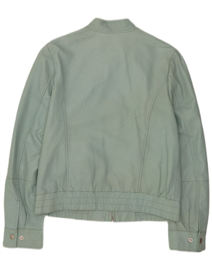 Conbipel Damen Leder Bikerjacke IT 44 Mittelgrünes Leder