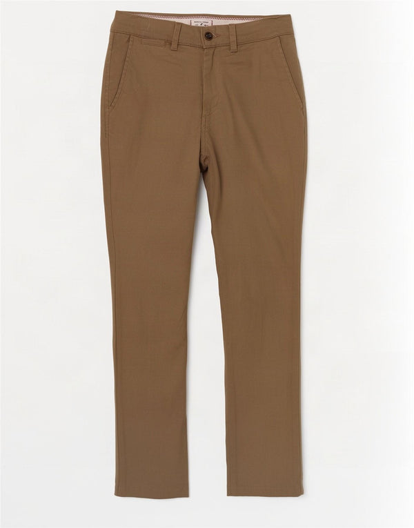 Jack & Jones Mens Slim Chino Pantalones W28 L27 Algodón Beige