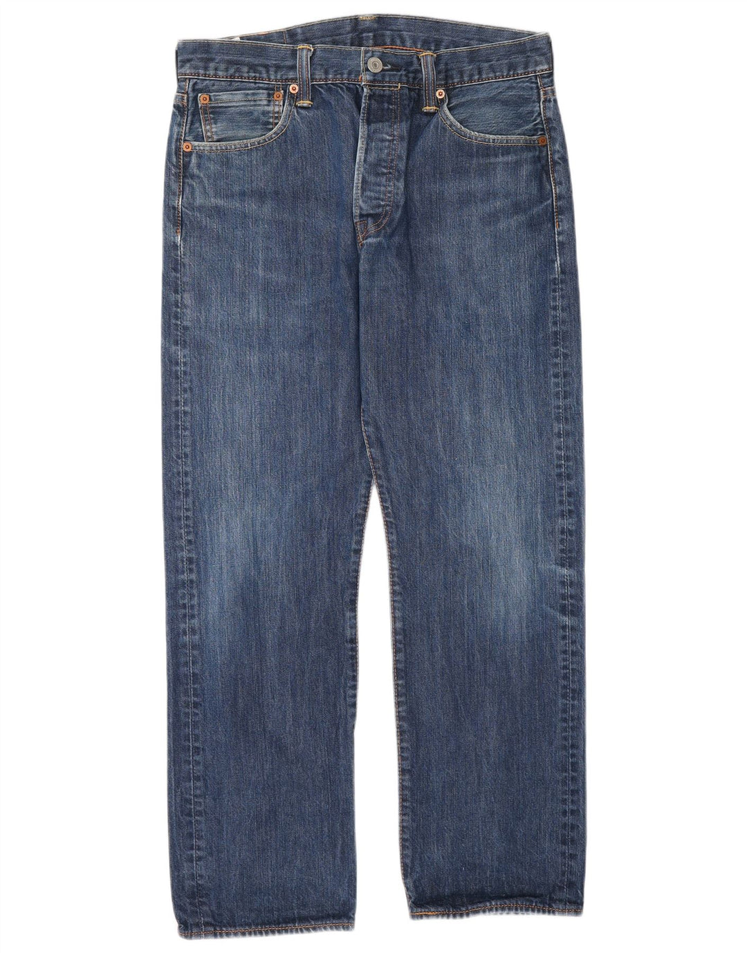 Levi's Mens Straight Jeans W32 L30 Blue Cotton