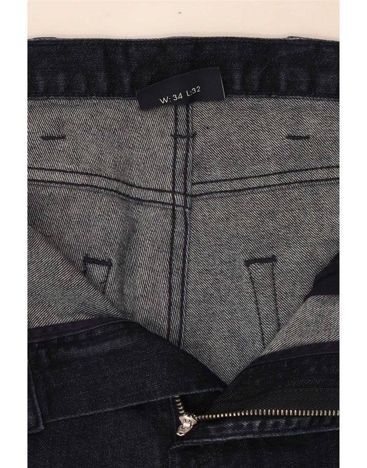 Armani Jean droit homme W34 L32 bleu marine coton