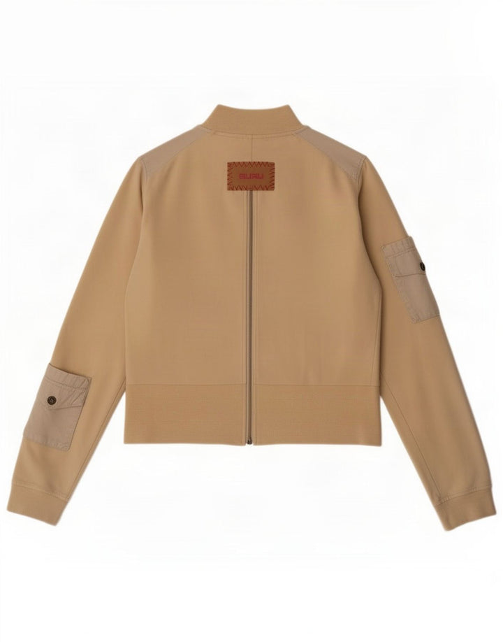Jachetă pentru femei Guru UK 12 Medium Beige Colorblock Bumbac
