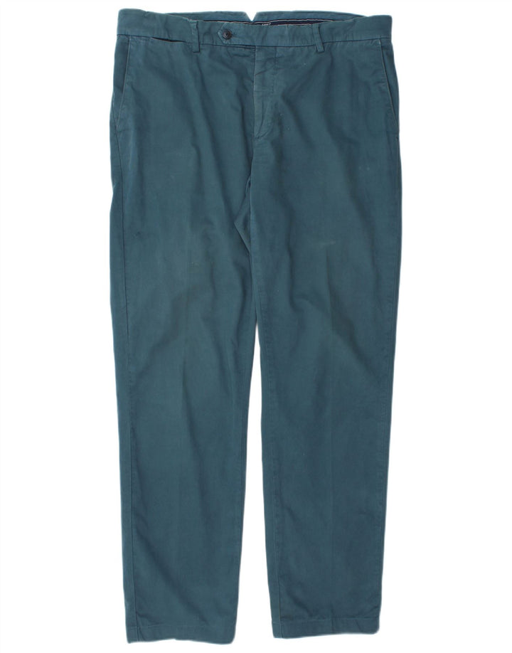 HACKETT Mens Straight Suit Trousers W34 L31 Blue