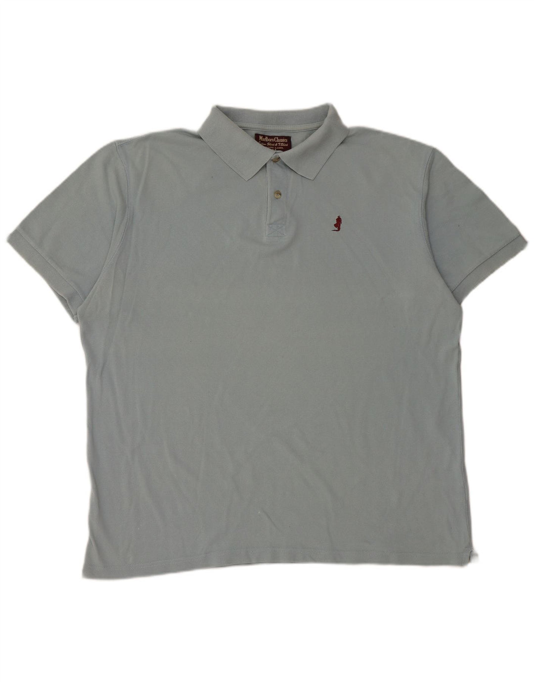 MARLBORO CLASSICS Mens Polo Shirt XL Blue Cotton