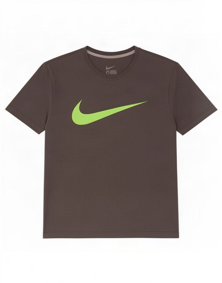 Nike Mens Regular Fit Graphic T-Shirt Top Medium Grey Cotton