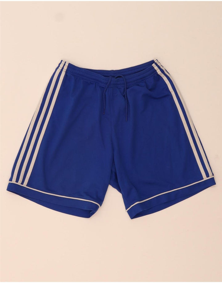 Pantaloncini sportivi Adidas Climalite da uomo piccoli in poliestere blu