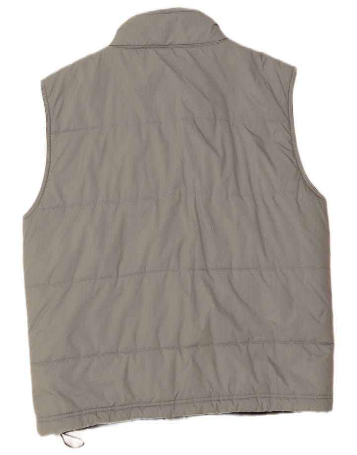 Reebok Mens Padded Gilet UK 36 Small Grey Polyester