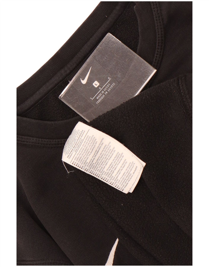 Nike Sweatshirt til mænd, stor sort bomuld