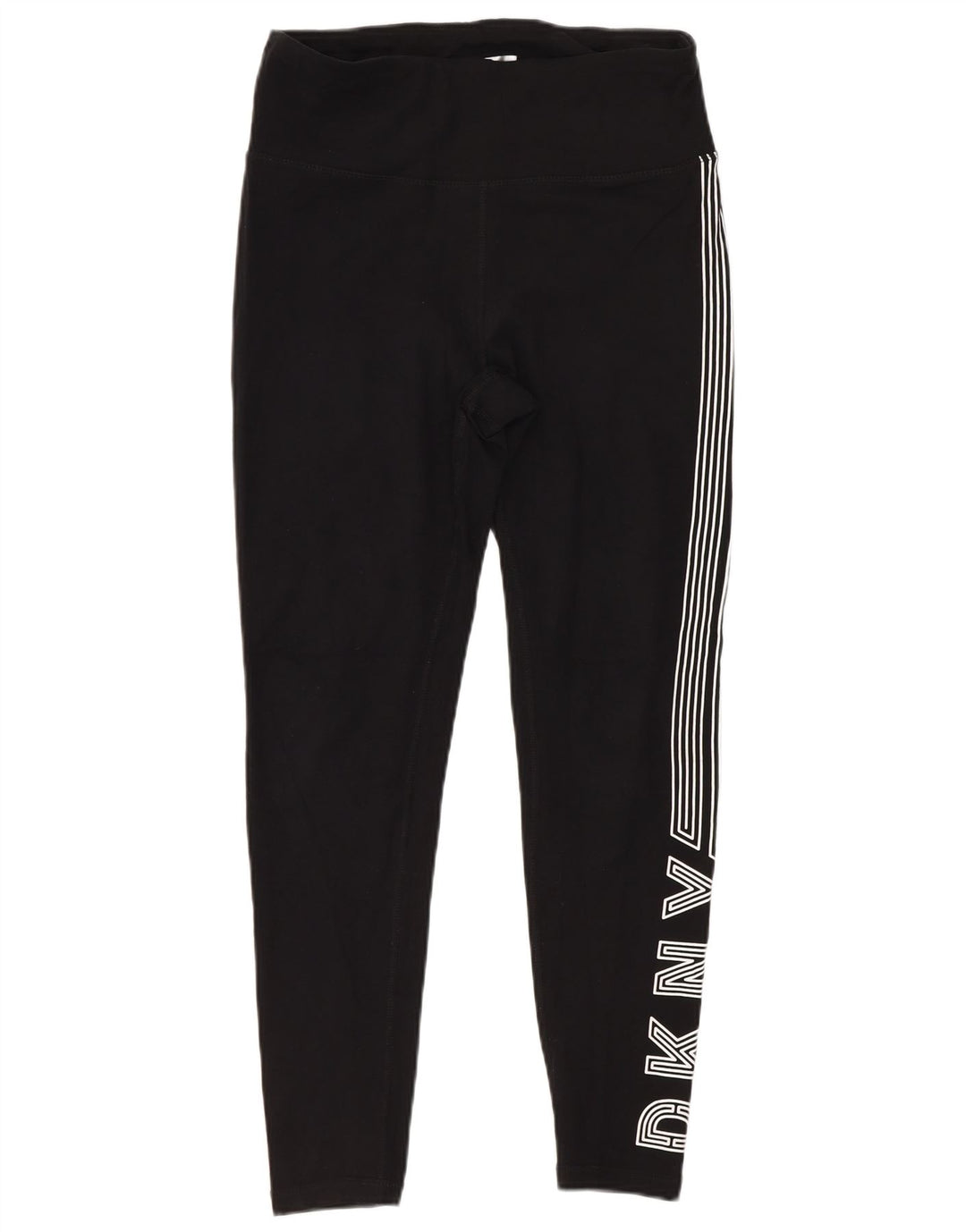 Dkny Womens Grafiske Leggings Small Black Bomuld