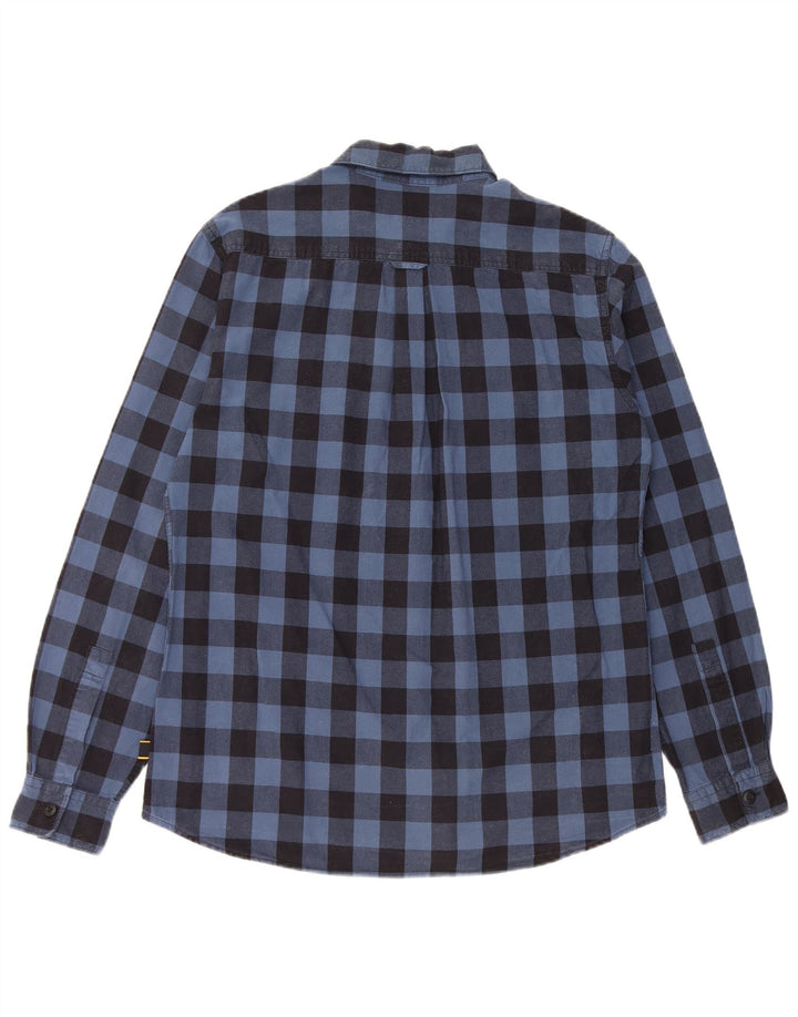 Barbour Herrenhemd aus mittelblauer Gingham-Baumwolle