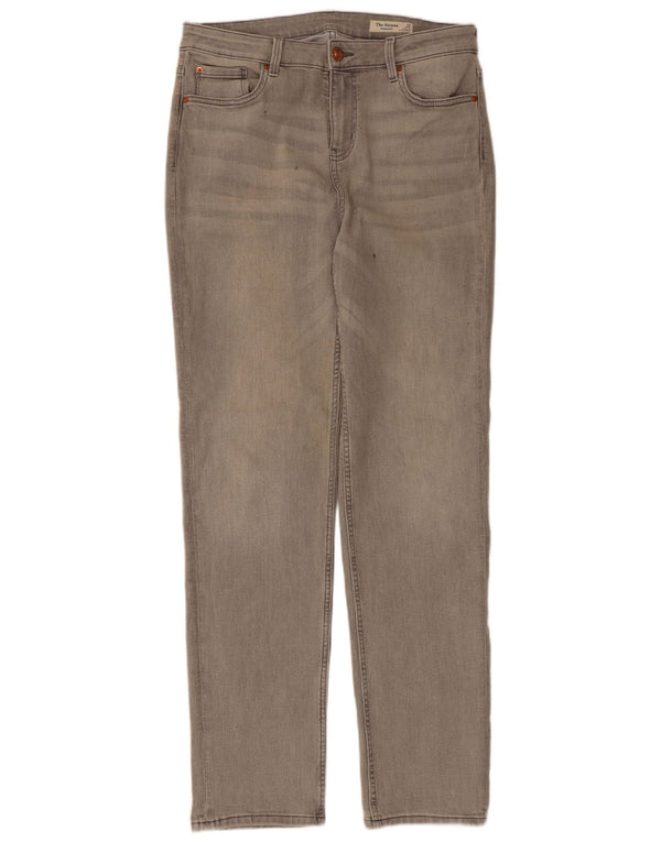 Marks & Spencer Damskie The Sienna Straight Jeans UK 14 Large W32 L32 Szary