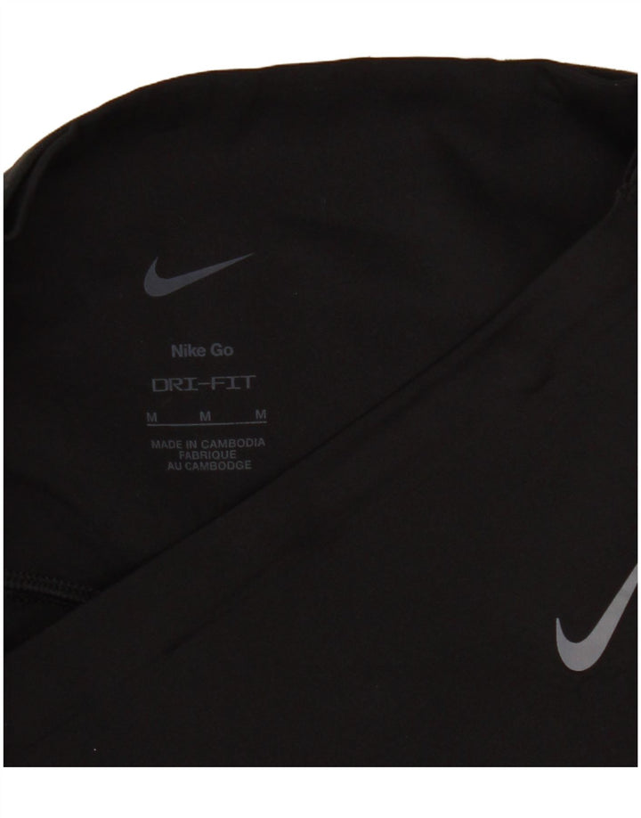 NIKE Dame Dri Fit Capri Leggings UK 12 Medium Sort