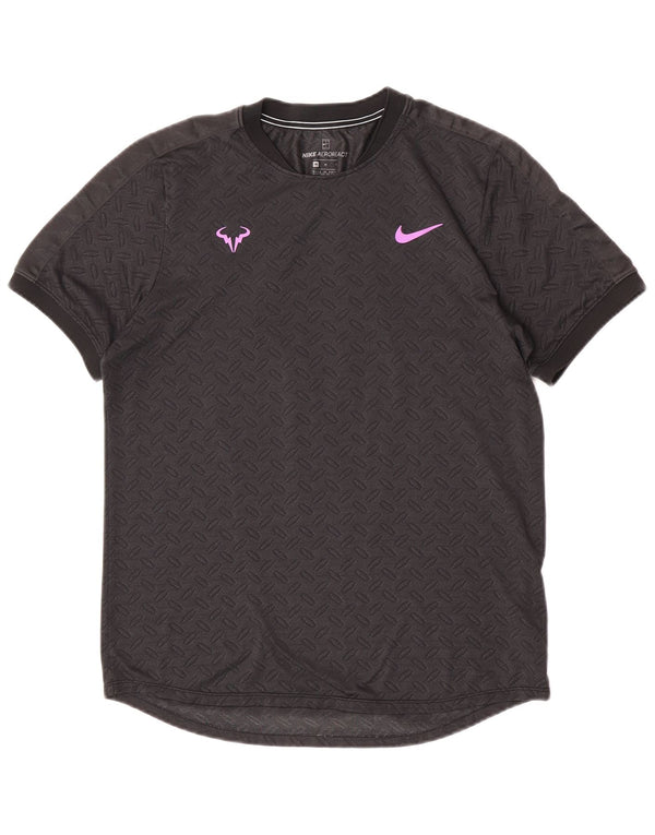 Nike Mens T-Shirt Top Medium Grey Geometric