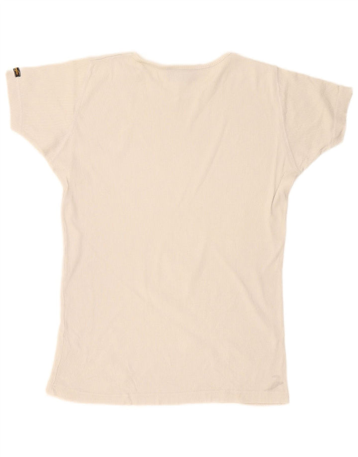 T-shirt da uomo Wrangler Top medio bianco sporco