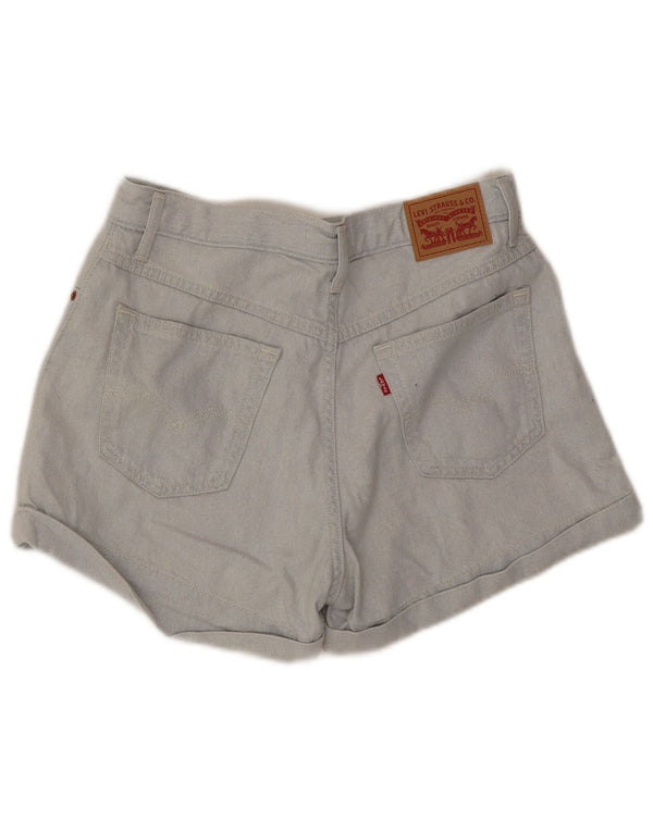 Женские джинсовые шорты Levi's Mom с высокой талией W29, хлопковые, среднего синего цвета