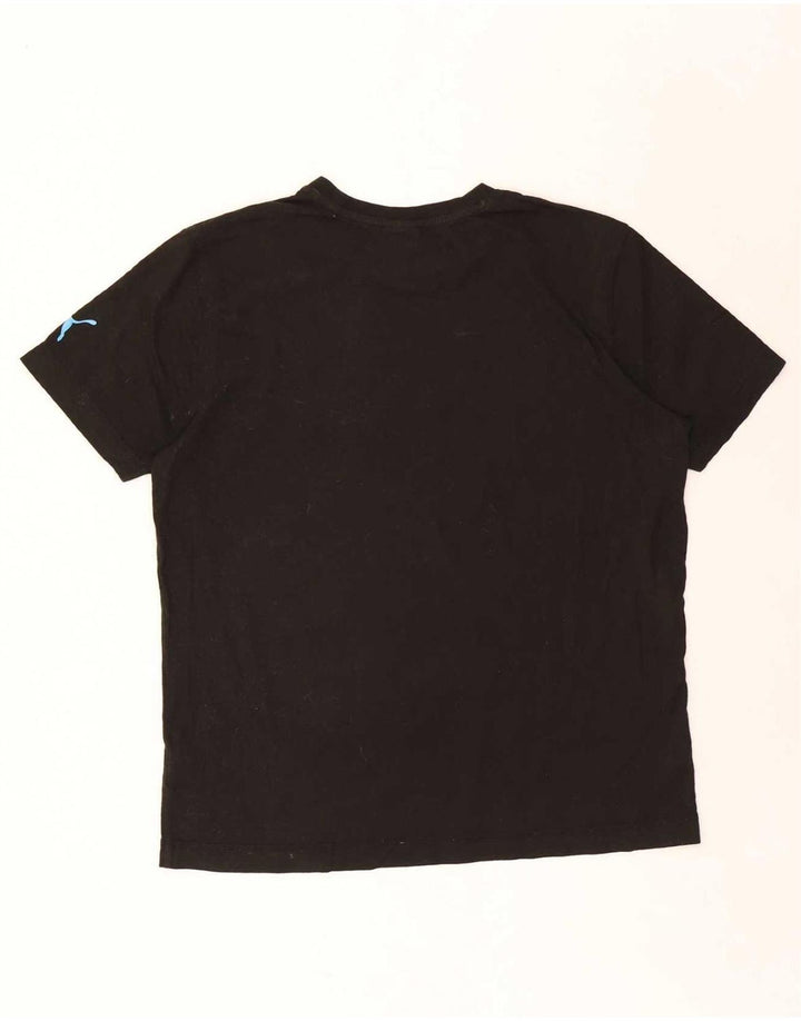 Puma Mens Graphic T-Shirt Top Large Black Cotton