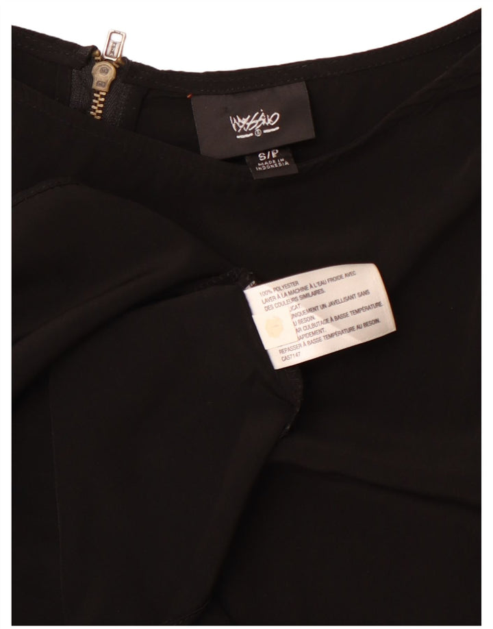 MOSSIMO Dame A-Line Kjole UK 10 Lille sort polyester