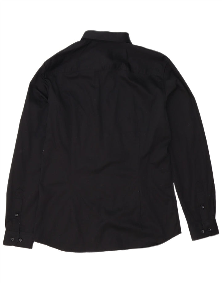 Jack & Jones Mens Shirt Large Black Cotton