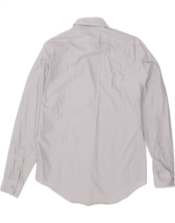 DKNY Mens Slim Fit Shirt Size 15 Medium Blue Cotton Vintage Dkny and Second-Hand Dkny from Messina Hembry 