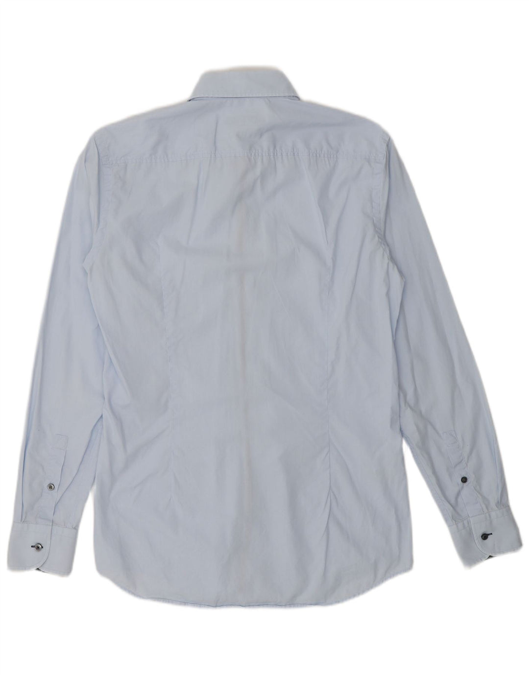 HUGO BOSS Mens Slim Fit Shirt Size 15 38 Medium Blue Cotton